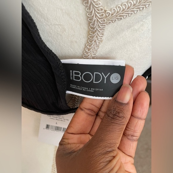 Cotton On Body Fixed Triangle Rib Bikini Top Size L NWT - Picture 12 of 13